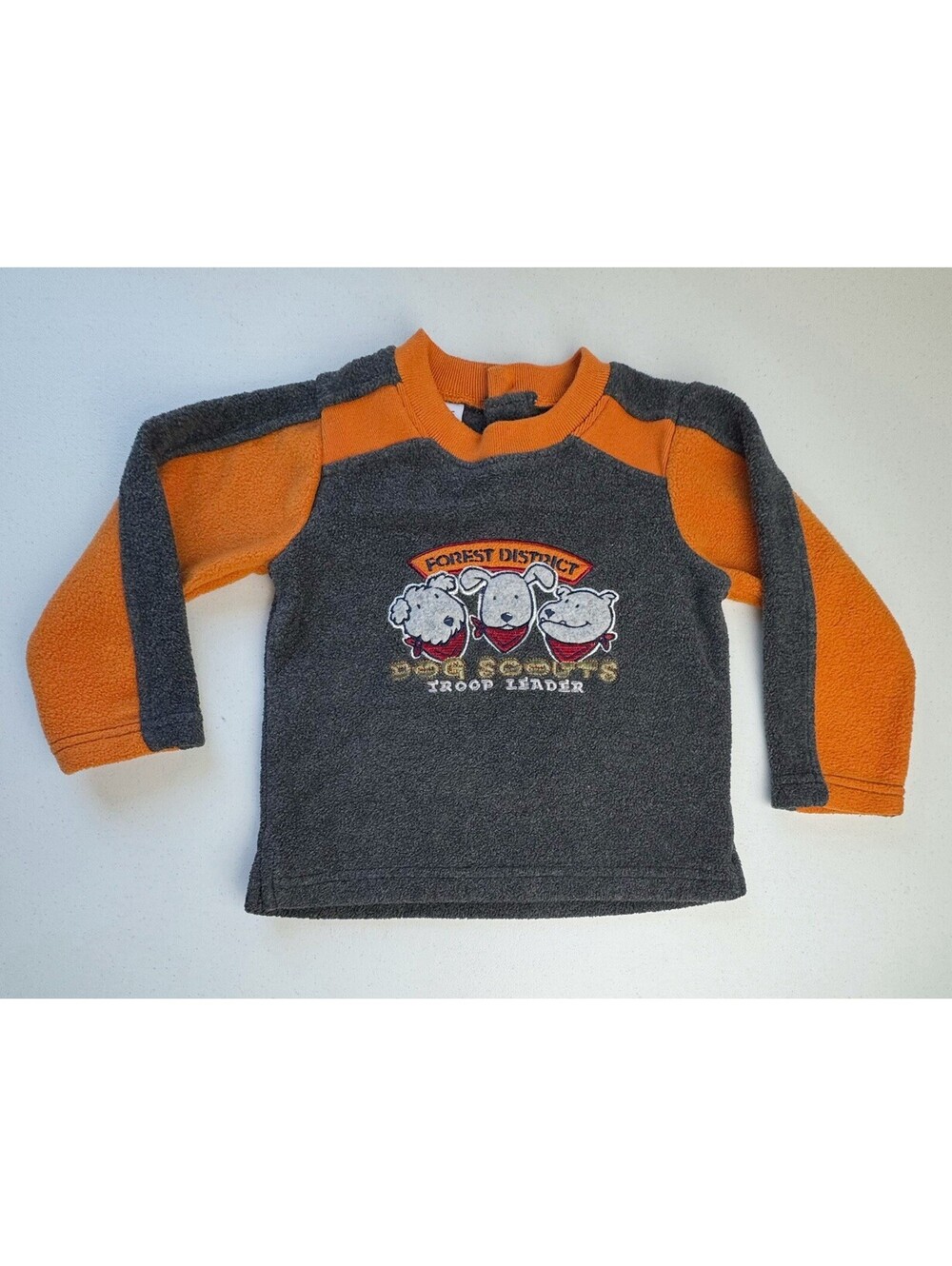 Kids Play Y2K Dog Scouts Fleece Sweater Size 24 Months